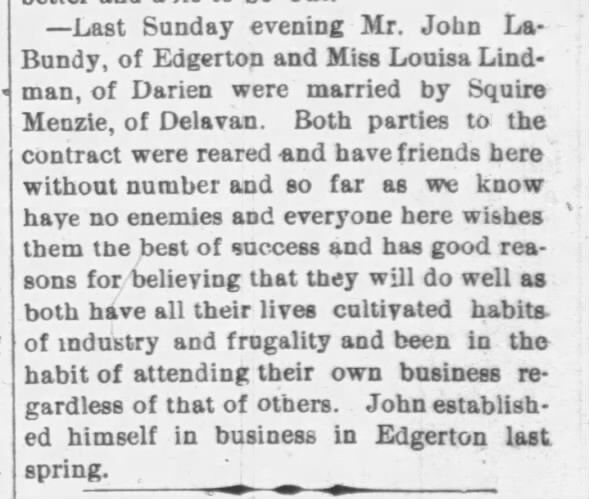 Clipping from The Lake Geneva Herald